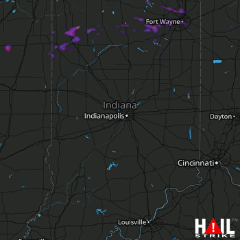Hail Map Rensselaer, IN 07-14-2019