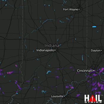 Hail Map Covington, KY 08-07-2019