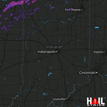 Hail Map Crown Point, IN 09-27-2019