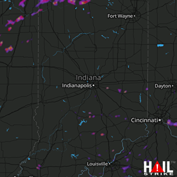 Hail Map Valparaiso, IN 05-23-2020