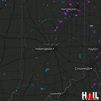 Hail Map Fort Wayne, IN 06-10-2020