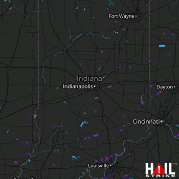 Hail Map Greenwood, IN 10-23-2020
