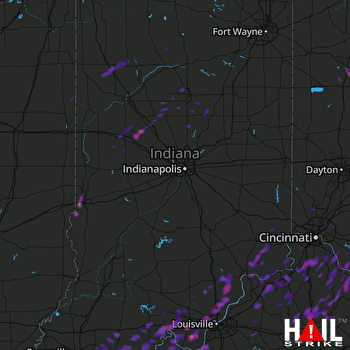 Hail Map Goshen, IN 05-20-2017