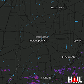 Hail Map Elizabethtown, KY 05-27-2017