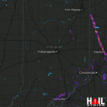 Hail Map Dayton, OH 06-05-2017