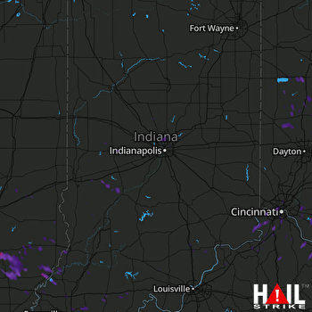 Hail Map Urbana, OH 07-13-2017