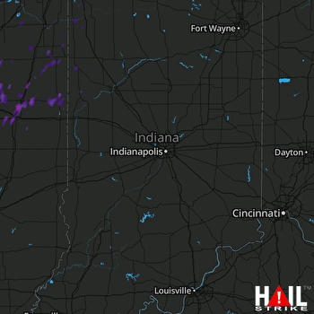 Hail Map Rantoul, IL 08-22-2017