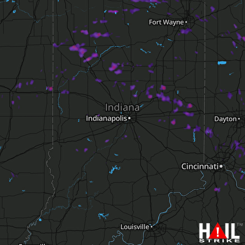Hail Map Anderson, IN 09-05-2017