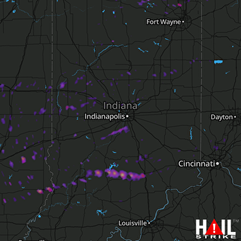 Hail Map Seymour, IN 11-05-2017