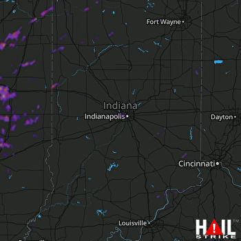 Hail Map Champaign, IL 05-10-2018