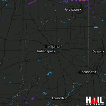Hail Map Gary, IN 05-15-2018