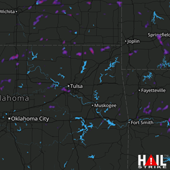 Hail Map Sapulpa, OK 08-16-2018