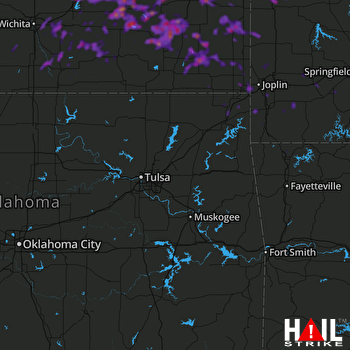 Hail Map Augusta, KS 05-07-2019