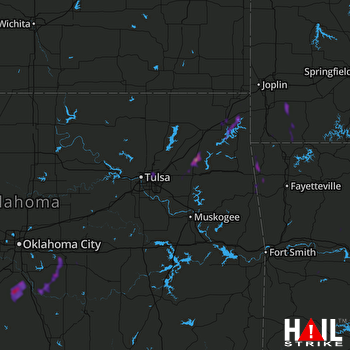 Hail Map Shawnee, OK 07-29-2019