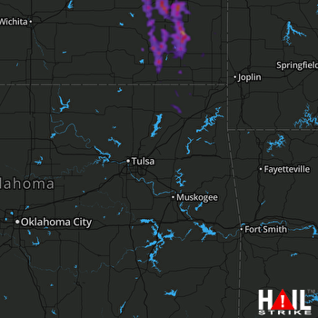 Hail Map Parsons, KS 08-01-2019
