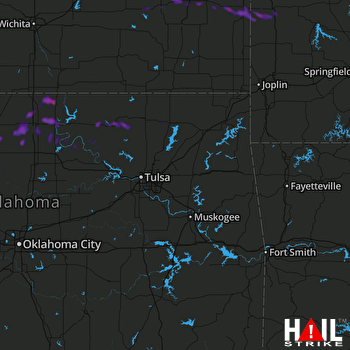 Hail Map Ponca City, OK 08-13-2019