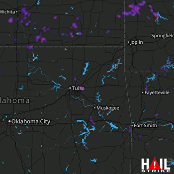 Hail Map Springdale, AR 08-22-2019