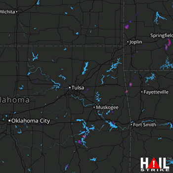 Hail Map Siloam Springs, AR 01-10-2020