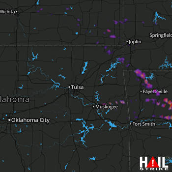 Hail Map Rogers, AR 03-11-2020