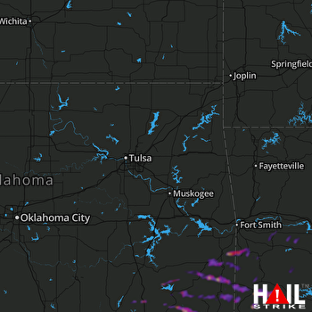 Hail Map Mena, AR 03-12-2020