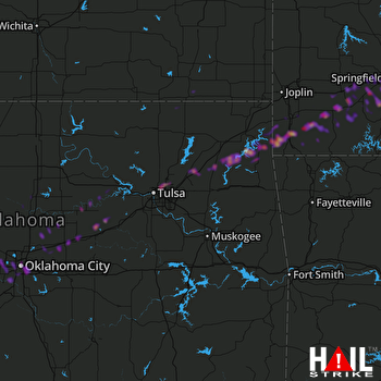 Hail Map Oklahoma City, OK 03-27-2020