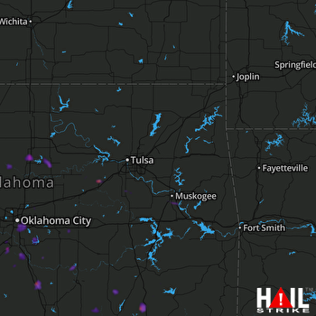 Hail Map Blanchard, OK 05-08-2020