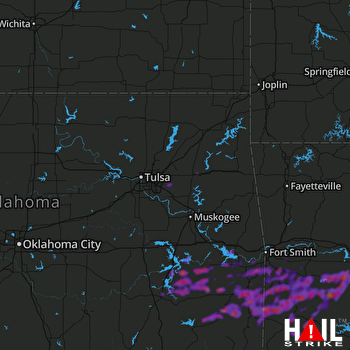 Hail Map Sallisaw, OK 05-23-2020