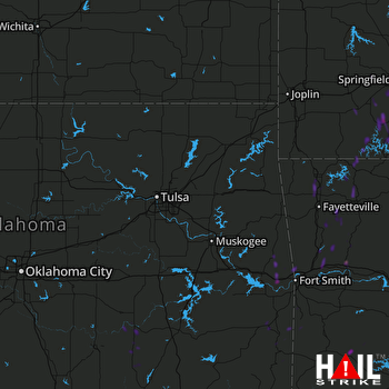 Hail Map Branson, MO 05-24-2020