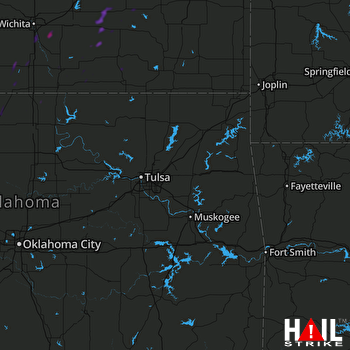 Hail Map Rose Hill, KS 06-19-2020