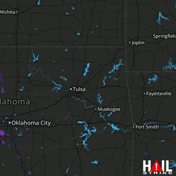 Hail Map Enid, OK 06-22-2020