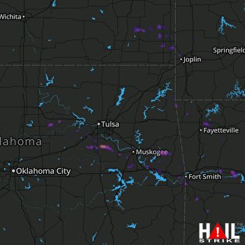 Hail Map Springdale, AR 08-31-2020