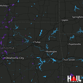 Hail Map Hominy, OK 07-26-2021