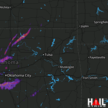 Hail Map Norman, OK 10-11-2021