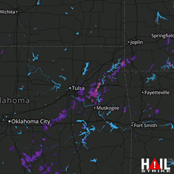 Hail Map Pryor, OK 05-20-2017