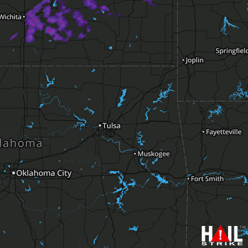 Hail Map Derby, KS 06-18-2017