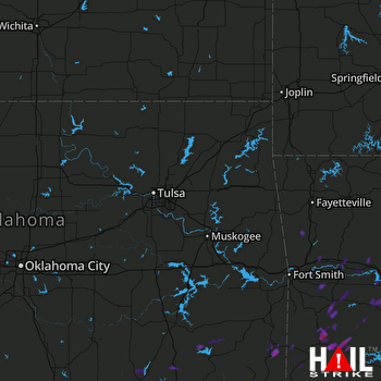 Hail Map Booneville, AR 06-23-2017