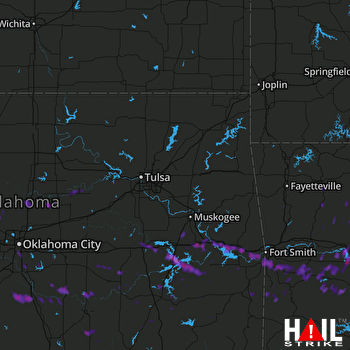 Hail Map Sallisaw, OK 07-01-2017
