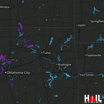 Hail Map Yukon, OK 07-04-2017