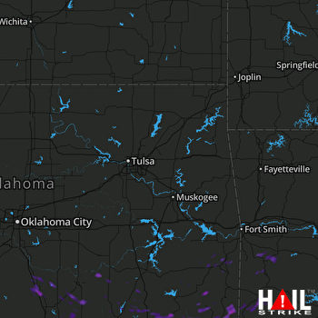 Hail Map Pauls Valley, OK 07-05-2017