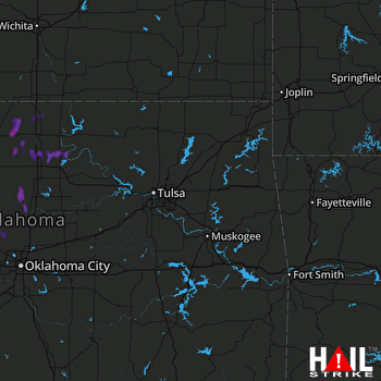 Hail Map Mulhall, OK 07-14-2017