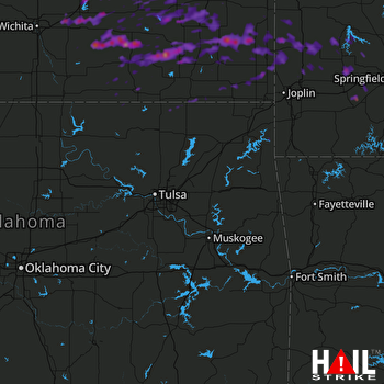Hail Map El Dorado, KS 08-05-2017