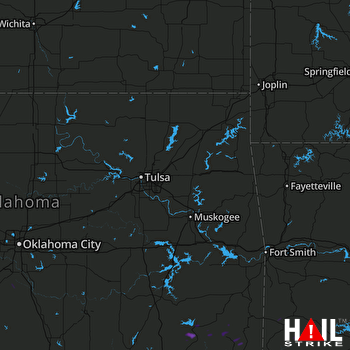 Hail Map Clayton, OK 08-06-2017