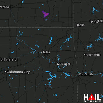 Hail Map Fredonia, KS 08-20-2017
