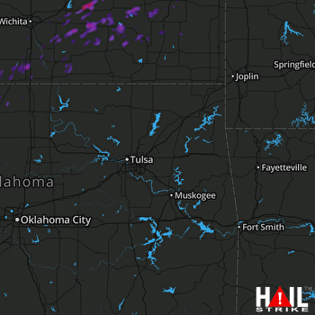 Hail Map Madison, KS 10-14-2017