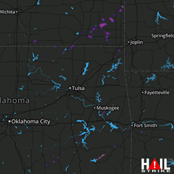 Hail Map Enid, OK 03-19-2018