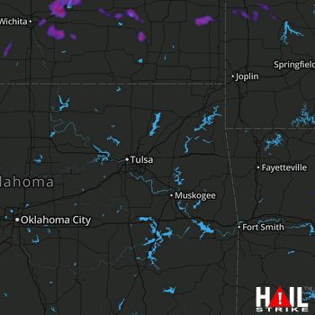 Hail Map El Dorado, KS 06-27-2018