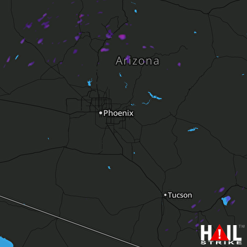 Hail Map PHOENIX 08-12-2017