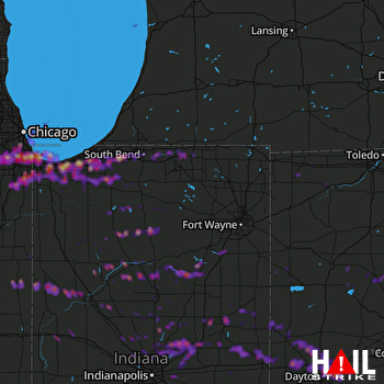 Hail Map Dayton, OH 05-27-2019