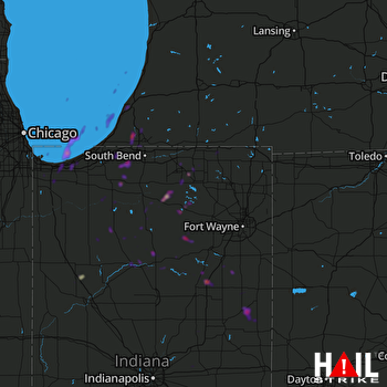 Hail Map Goshen, IN 09-12-2019