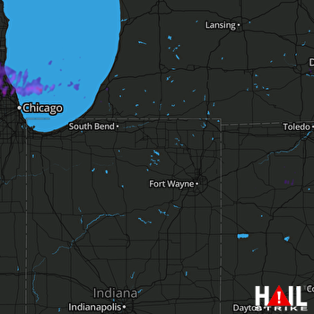 Hail Map Elgin, IL 07-12-2017